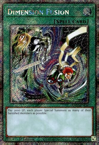 Dimension Fusion (بلاتينيوم سيكرت نادر) - RA03-EN136 - بلاتينيوم سيكرت نادر - الإصدار الأول in Kuwait