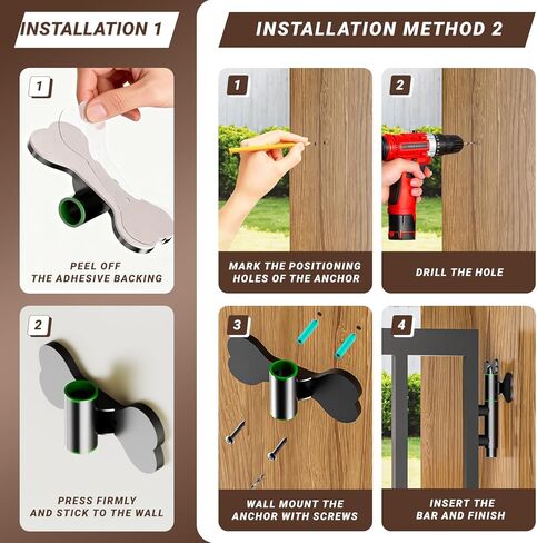 Pet Fence to Wall Anchor, Universal Indoor Outdoor Dog Play Pen Accessories, Playpen Stabilizer for Outside Yard, No-Drill Adhesive or Bolts Mount（4-Pack） in Saudi Arabia