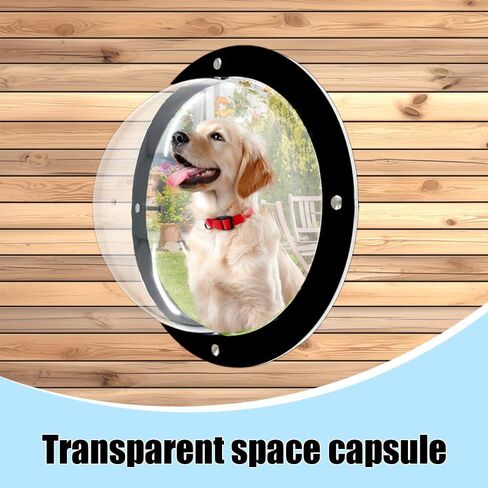 2 Pack Dog Fence Window, 12.4 Inch Clear Pet Dome, Transparent Plastic Pet Peek Window for Playground, Doggie Fence Domes, Supplies for Dog Cat Horse, 12.4 x 4.9 Inch (Clear) in Saudi Arabia