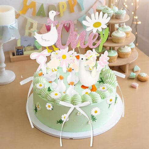 27pcs Silly Goose Cake Topper Silly Goose Cake Decoration for Baby Shower Supplise in Saudi Arabia