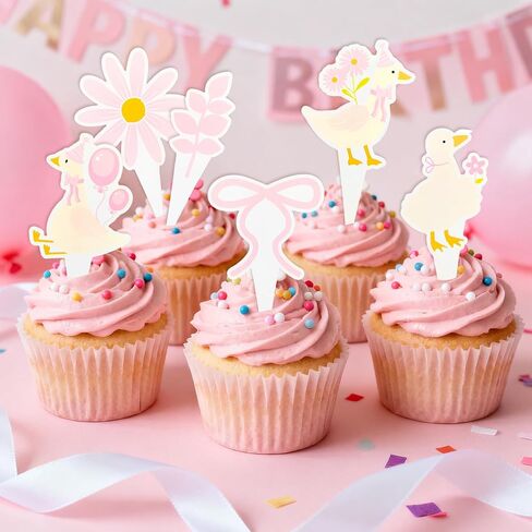 27pcs Silly Goose Cake Topper Silly Goose Cake Decoration for Baby Shower Supplise in Saudi Arabia