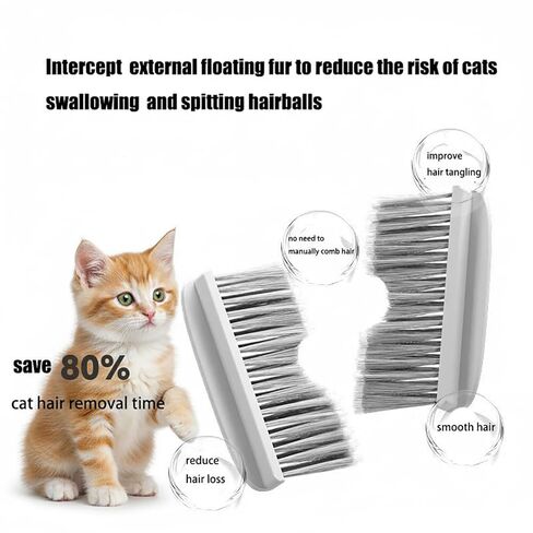 Cat Litter Box Door Brush Floating Hair Removal Cat Grooming Brushs For Shedding Convenient Universal Fur Brush Door tool in Saudi Arabia
