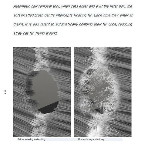 Cat Litter Box Door Brush Floating Hair Removal Cat Grooming Brushs For Shedding Convenient Universal Fur Brush Door tool in Saudi Arabia