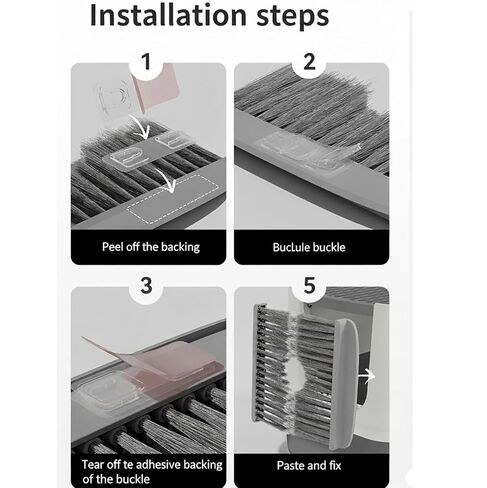 Cat Litter Box Door Brush Floating Hair Removal Cat Grooming Brushs For Shedding Convenient Universal Fur Brush Door tool in Saudi Arabia
