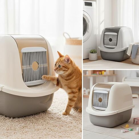 Cat Litter Box Door Brush Floating Hair Removal Cat Grooming Brushs For Shedding Convenient Universal Fur Brush Door tool in Saudi Arabia