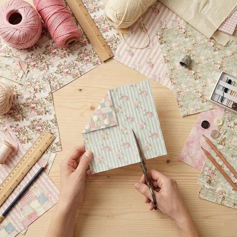 ورق قصاصات الزهور الوردية مقاس 6 × 6 مزدوج الجوانب بنمط الأزهار لوحة ورق حرفية مزخرفة لصنع البطاقات DIY ألبومات الصور غير المرغوب فيها 24 ورقة in Kuwait