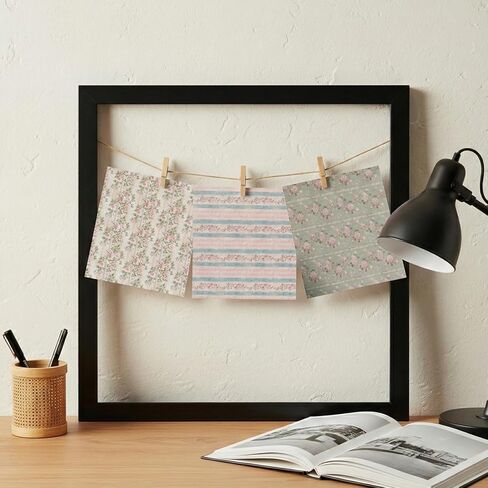 ورق قصاصات الزهور الوردية مقاس 6 × 6 مزدوج الجوانب بنمط الأزهار لوحة ورق حرفية مزخرفة لصنع البطاقات DIY ألبومات الصور غير المرغوب فيها 24 ورقة in Kuwait