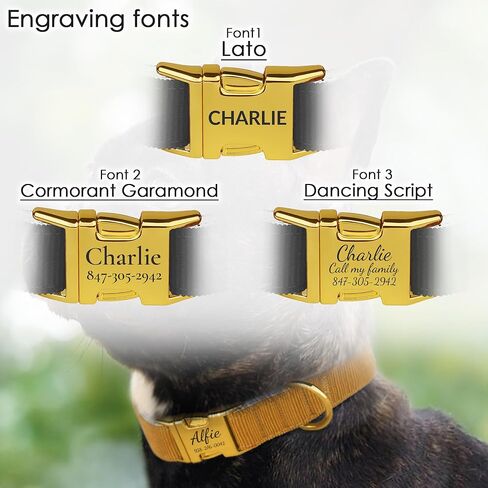 Personalized Dog Collar with Gold Metal Buckle, Velvet Custom Dog Collars for Small, Medium & Large Dogs – Puppy Collars with Metal Buckle, 4 Sizes, 8 Colors (Light Brown, S, 9"-12") in Saudi Arabia