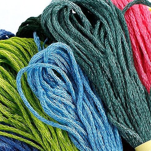 Colorful Embroidery Floss 100 Skeins Cross Stitch Threads Embroidery Thread for Hand Embroidery Friendship Bracelets String Cross Stitch Painting Bracelet Yarn Craft Floss in Saudi Arabia