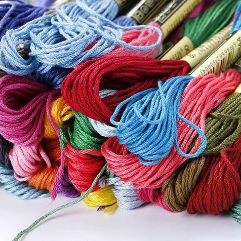 Colorful Embroidery Floss 100 Skeins Cross Stitch Threads Embroidery Thread for Hand Embroidery Friendship Bracelets String Cross Stitch Painting Bracelet Yarn Craft Floss in Saudi Arabia