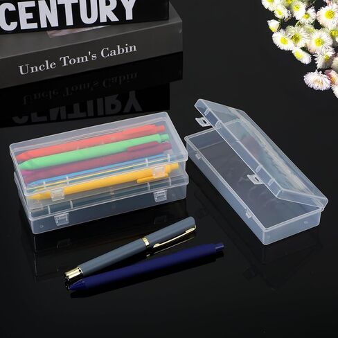 YBEATY 3 Pcs Small Plastic Storage Containers Clear Storage Boxes with Hinged Lids Transparent Organizers Cases Rectangular for Beads Jewelry Projects Game Pieces Other Art Craft Items in Saudi Arabia