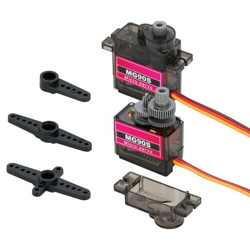 3 Pcs MG90S Micro Servo Motor Full Metal Gear Compatible with for Arduino Raspberry Pi RC DIY in Kuwait