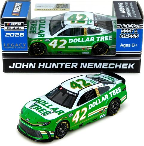 John Hunter Nemechek 2026 Dollar Tree ARC Diecast Chassis Car 1:64 Scale in Saudi Arabia