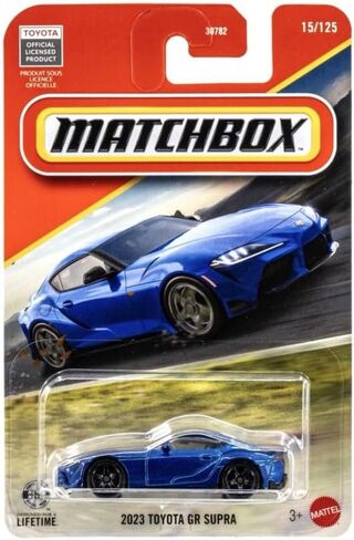 Matchbox 2023 Toyota GR Supra [Blue] 15/125, 1:64 Scale Diecast Toy Vehicle in Saudi Arabia