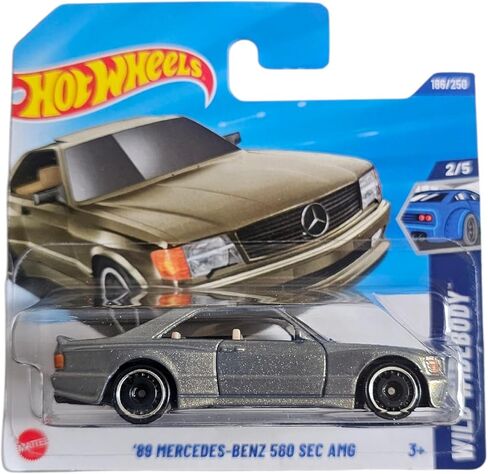 Hot Wheels - ´89 Mercedes-Benz 560 SEC AMG - Wild Widebody 2/5 - JBB11 - Short Card - Theme - Pearl Slate Grey Metallic - Mattel 2025-1:64 in Saudi Arabia