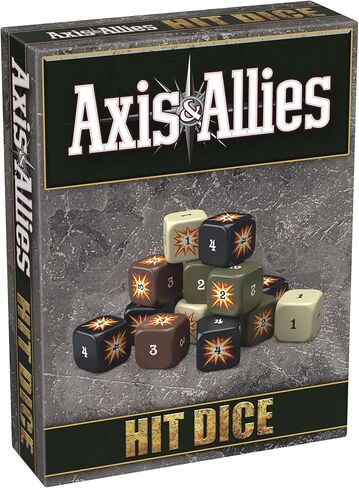 Renegade Games Studio: Axis & Allies: Hit Dice - 72 Dice in 4 Styles, 16mm, Military Style Duffel Carry Bag, Strategy Board Game Accessory & Upgrade in Saudi Arabia