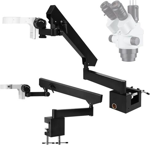 Foldable Microscope Bracket with Table Clip Universal Microscope Stand Adjusted Up and Down Aluminum Alloy Stand Holder for Binocular in Saudi Arabia