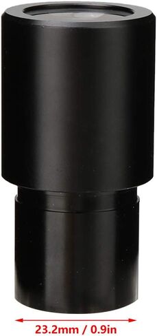 Biological Microscope Eyepiece WF10X 18mm Wide Angle Optical Lens with Scale Durable Metal Construction Bright Clear Image for Laboratory Research Science Education 23.2mm D in Kuwait
