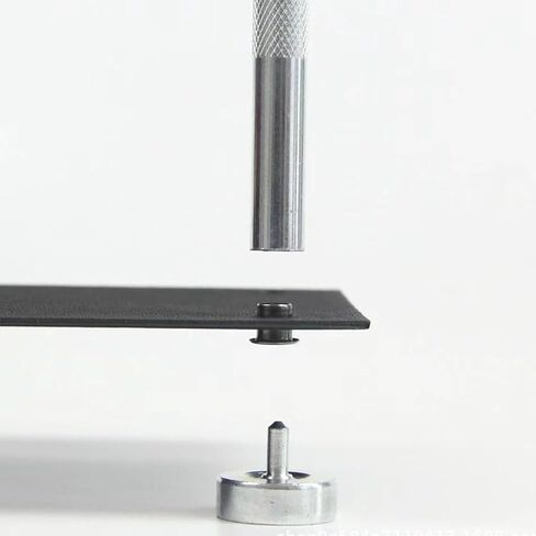 مجموعة صنع الحافظة بنفسك - أدوات صياغة جلدية مع مشابك، وأدوات ضبط يدوية للثقوب، وصفائح حرارية، ومسامير، ومثبتات وغسالات - مثالية لصناعة أغلفة السكاكين المخصصة وواقيات العارضة in Kuwait