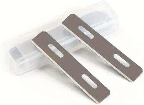 10Pcs Stainless Steel Replacement Blades for DIY Leather Craft Skiver Safety Strander Lace Maker Tool in Saudi Arabia