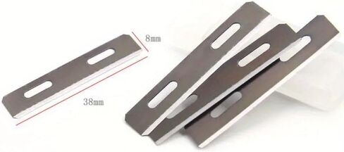 10Pcs Stainless Steel Replacement Blades for DIY Leather Craft Skiver Safety Strander Lace Maker Tool in Saudi Arabia