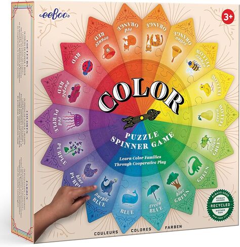 eeBoo: Build a Robot Spinner Game, Combines Simple Numbers with Fun, 2 to 4 Players, 15-30 Minute Play Time, Encourages Imaginative Play, for Ages 3 and up in Saudi Arabia