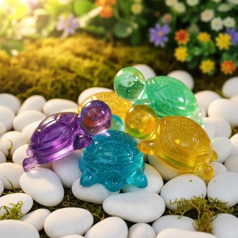 6 PCS Mini Turtle Silicone Mold Cute Tortoise Silicone Mould Resin Mold Silicones Molds for Epoxy Resins Casting Epoxy Resin Craft Molds for Keychain Pendant Jewelry Making in Saudi Arabia