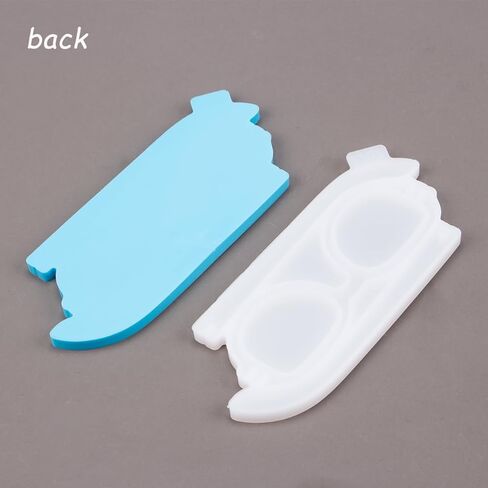 ZORZA 2Pcs Eyeglasses Shaped Mold DIY Flexible Eyeglasses Glasses Frames Crystal Epoxy Mold Decor(Color Random) in Saudi Arabia