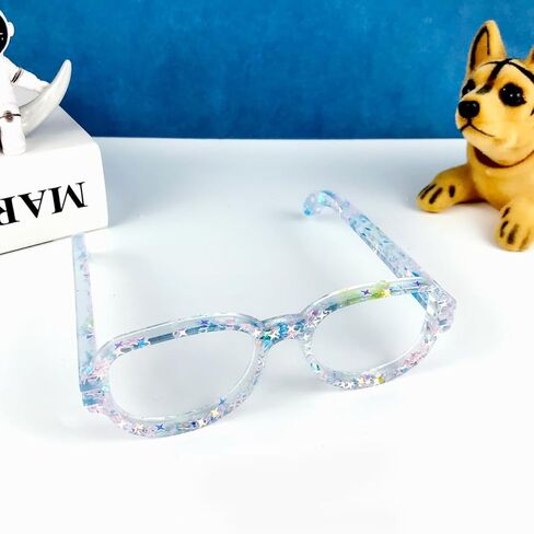 ZORZA 2Pcs Eyeglasses Shaped Mold DIY Flexible Eyeglasses Glasses Frames Crystal Epoxy Mold Decor(Color Random) in Saudi Arabia