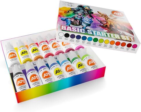 AK Interactive 3G Acrylics Basic Starter Set - AK11775 in Saudi Arabia