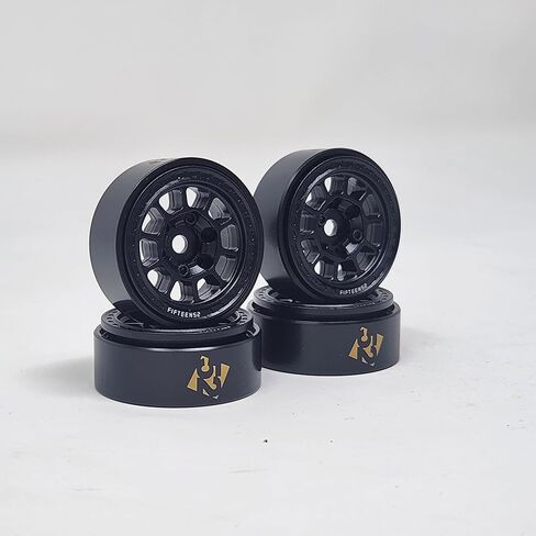 LGRP® FIFTEEN52® Traverse MX Series 1.0" Beadlock Wheels, (Satin Black), 28mm (1.1") x 31mm x 13mm (4 Wheels Per Order) Compatible with 1/24 Scale RC Axial SCX24, Element, Enduro, URUAV, LGF52100 in Saudi Arabia