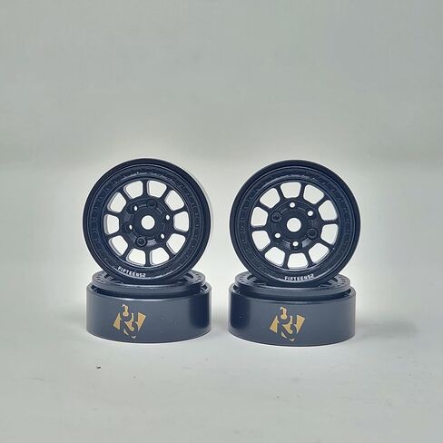 LGRP® FIFTEEN52® Traverse MX Series 1.0" Beadlock Wheels, (Satin Black), 28mm (1.1") x 31mm x 13mm (4 Wheels Per Order) Compatible with 1/24 Scale RC Axial SCX24, Element, Enduro, URUAV, LGF52100 in Saudi Arabia
