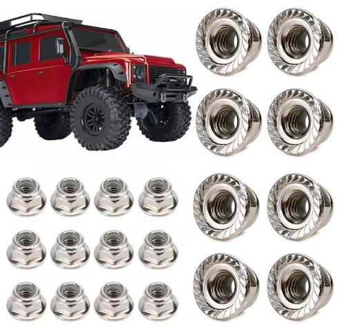 40 Pack RC Car Hex Nuts Replacement M4 M6 Hex Wheel Hub Nut for 12mm Hex RC Wheels and Tires Remote Control Car 4WD High Speed Electric Off-Road RC Truck All Terrain Rock Crawler in Saudi Arabia