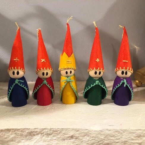 50 Pieces Wood Peg People, 3.54 Inch Wooden Peg Dolls Bodies, Unfinished Wooden People Figures, Wooden Peg Doll Body for Painting, DIY, Crafting and Art Projects in Saudi Arabia