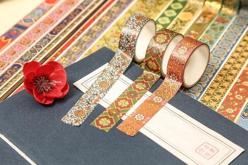 20 Rolls Chinese Style Washi Tape Set, Ancient Palace Pattern Decorative Masking Tapes with Gold Foil, Oriental for Craft, Scrapbook, DIY, Gift Wrapping (23-Dancing Phoenix Grace) in Saudi Arabia
