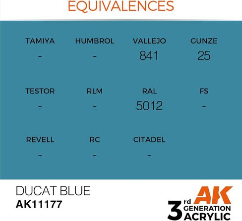 AK Interactive 3rd Gen Acrylic Ducat Blue 17ml in Saudi Arabia