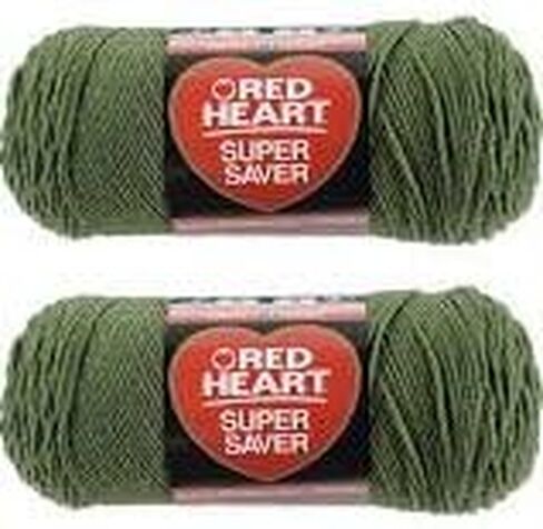Bulk Buy: Red Heart Super Saver (2-Pack) (Medium Thyme, 7 oz Each Skein) in Saudi Arabia