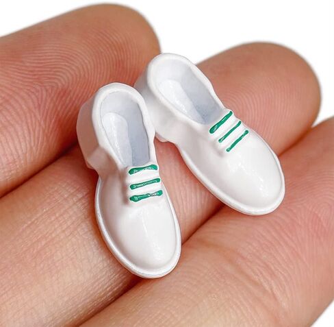 Odoria 1/12 Miniature Men Shoes Dollhouse Decoration Accessories, Black in Saudi Arabia