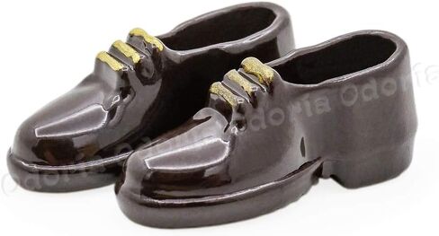 Odoria 1/12 Miniature Men Shoes Dollhouse Decoration Accessories, Black in Saudi Arabia