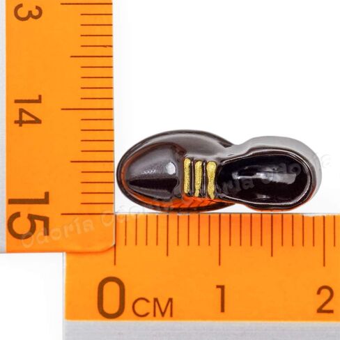 Odoria 1/12 Miniature Men Shoes Dollhouse Decoration Accessories, Black in Saudi Arabia