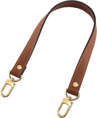 25.59" Full Grain Leather Replacement Strap Shoulder Bag Purse,Hand Strap Width 0.7 inch(1 Black-Gold Lock) in Saudi Arabia