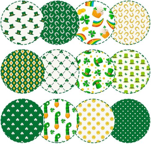 St. Patrick's Day Scrapbook Paper 6x6, 24 Sheets Shamrock Green Single Sided Scrapbook Paper Cardstock Craft Papers for Junk Journal Scrapbooking Supplies Card Making Album Decor Gift Wraping in Kuwait