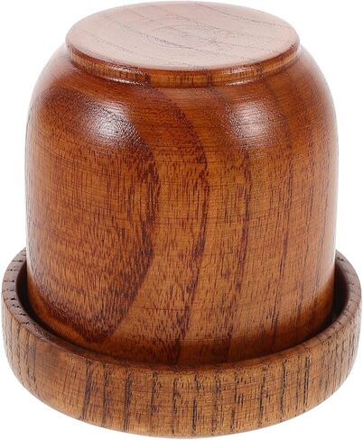ibasenice Solid Wood Dice Shaker Cup with Lid for Ktv Bars and Parties Gaming Accessory for Board Games and Entertainment Durable Wooden Dice Cup for Fun and Convenient Game Play in Saudi Arabia