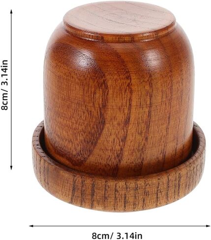 ibasenice Solid Wood Dice Shaker Cup with Lid for Ktv Bars and Parties Gaming Accessory for Board Games and Entertainment Durable Wooden Dice Cup for Fun and Convenient Game Play in Saudi Arabia