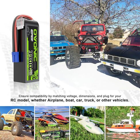OVONIC 22.2V 70C 3300mAh 6S Lipo Battery with EC5 Plug for RC Car Boat Truck Helicopter Airplane Racing Models in Saudi Arabia