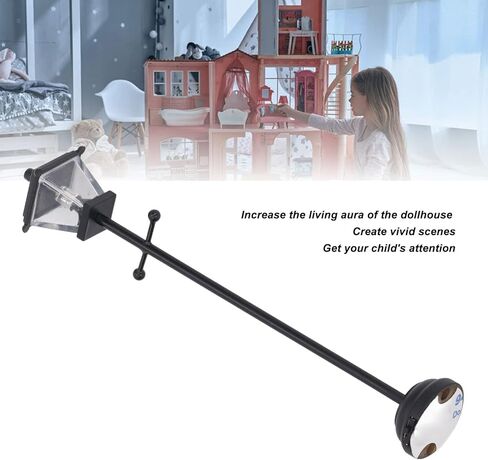 Dollhouse Street Light, LED Miniature for 1/12 Scale, Outdoor Pathway Lantern Post, Black, for Miniature Houses, Outdoor Decor, and Collectors in Saudi Arabia