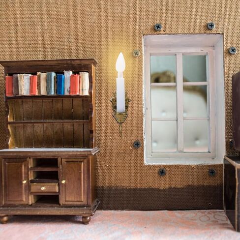 1:87 Wall Lamp Dollhouse Miniature Sconce 5pcs Decor Sand Table Stainless Steel Plus Abs Miniature LED Wall Light Mini Sconces in Saudi Arabia