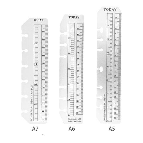 Bookmark Transparent Flexible Index Ruler Separator Drawing Tool Dividing Ruler Measurement(A5,Transparent) in Saudi Arabia