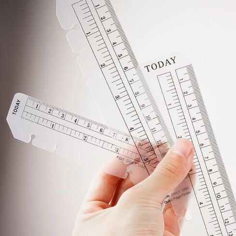Bookmark Transparent Flexible Index Ruler Separator Drawing Tool Dividing Ruler Measurement(A5,Transparent) in Saudi Arabia