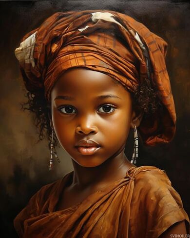 SVINOILER Paint by Numbers African American for Adults, Acrylic Oil Painting by Numbers Kits for Beginner with Brushes Art Crafts Canvas for Home Decor 16x20 inch in Saudi Arabia